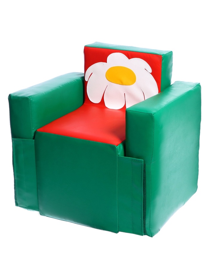 Игровой набор мебели «Солнышко», 2 кресла, пуф, диван, МИКС