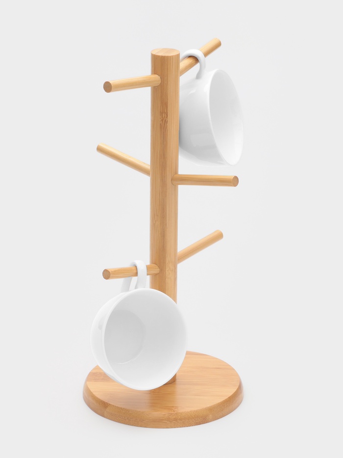Держатель для кружек BellaTenero Bamboo, 14.5×32 см, бамбук