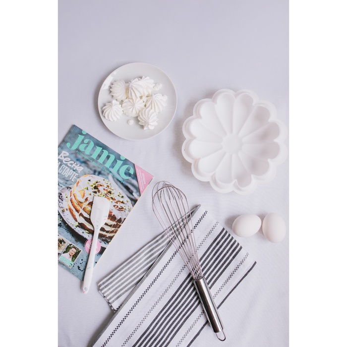 Венчик для взбивания KONFINETTA «Сильвер», струна 1.3 мм, 35×7×7 см, серебристый