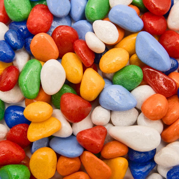 Галька для аквариума DECOR DE «Мультиколор», фр. 5-10 мм, 350 г