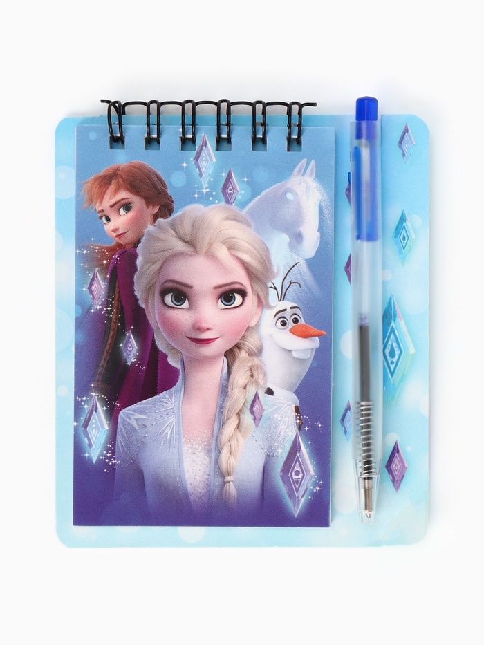 Блокнот А7 и мини ручка, Холодное сердце