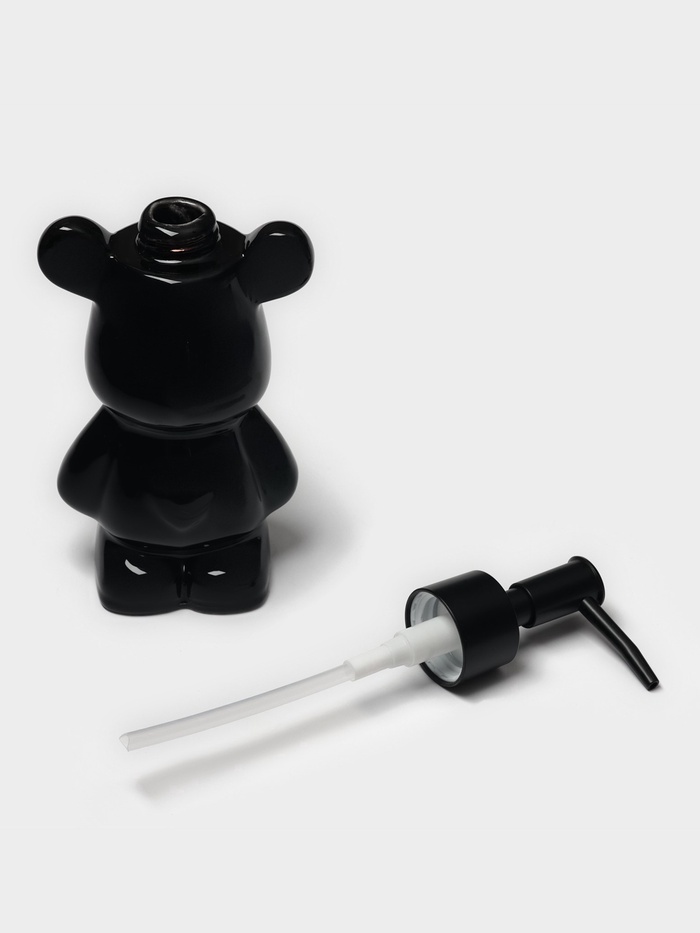 Дозатор для жидкого мыла «Мишка», 200 мл, чёрный