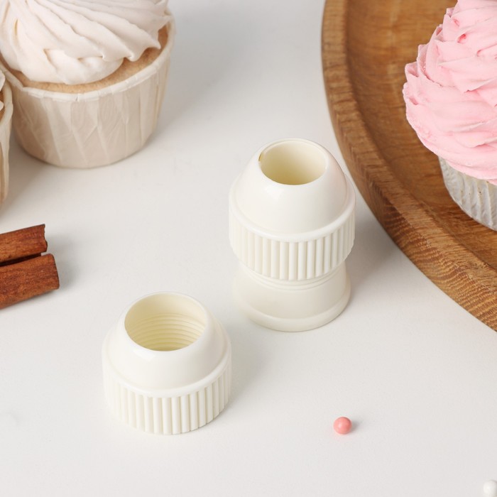 Адаптер для кондитерского мешка Доляна, для насадки d=2/2.5 см, пластик