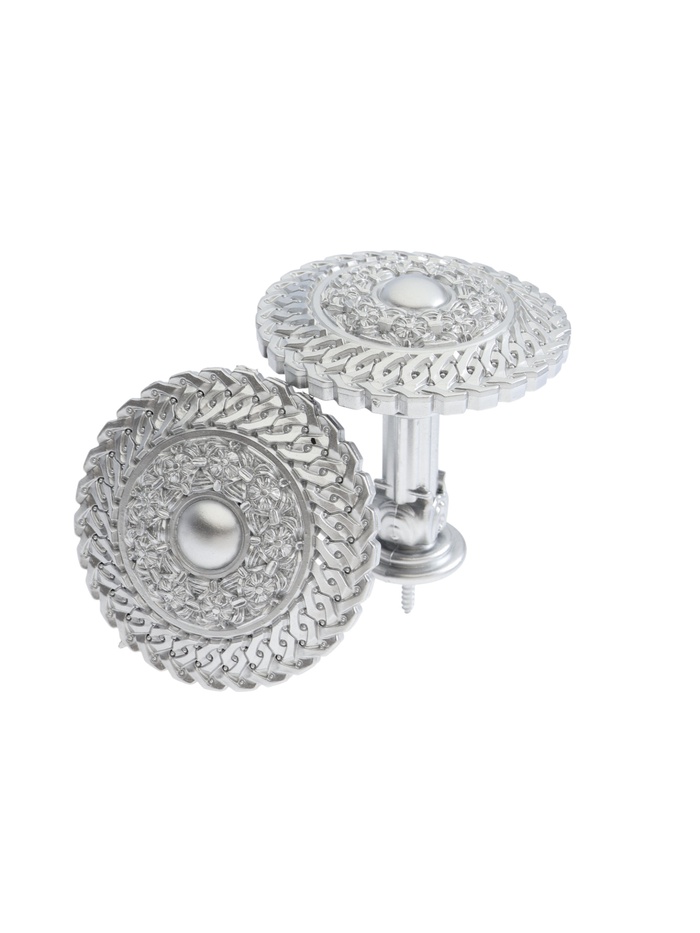 Держатель для штор CAPPIO KS030, d=95 мм, цвет серебро, 2 шт.