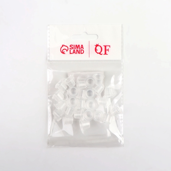 Колпачки для краски, d=10 мм, набор - 25 шт., прозрачные