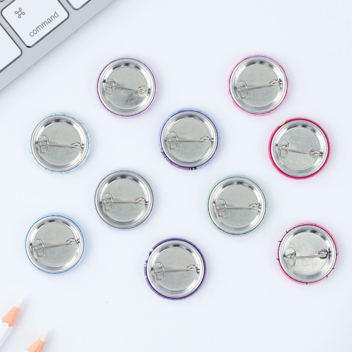 Значок металлический, закатной «Аниме», d=2.5 см, МИКС