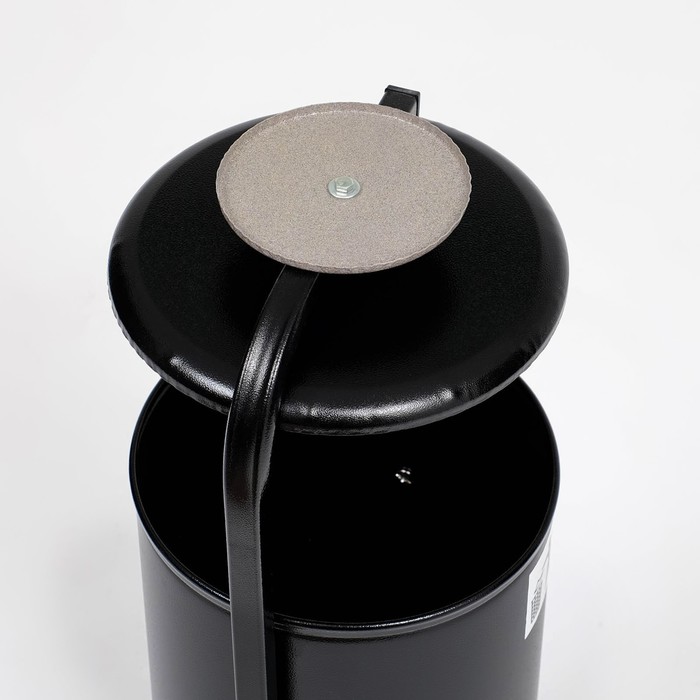 Урна для мусора «Космос», уличная, с пепельницей, 21 л, 32×82.5×28.5 см, бак 0.6 мм, чёрная