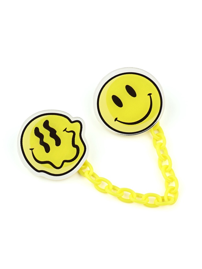 Значки на цепочке «Смайл», 13×10 см, набор 2 шт.