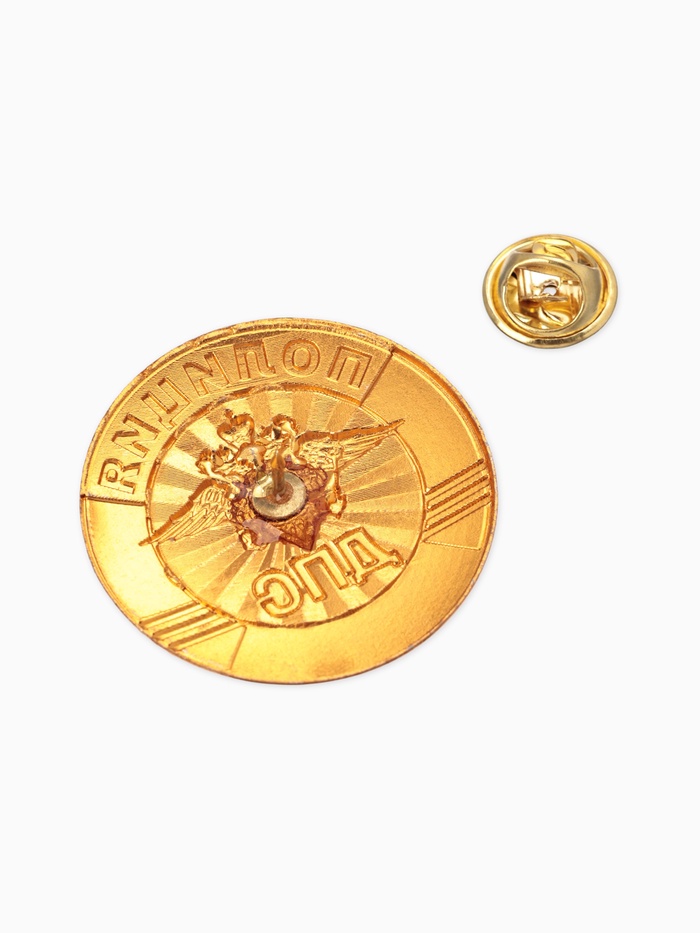 Значок «Полиция. ДПС», цветной в золоте