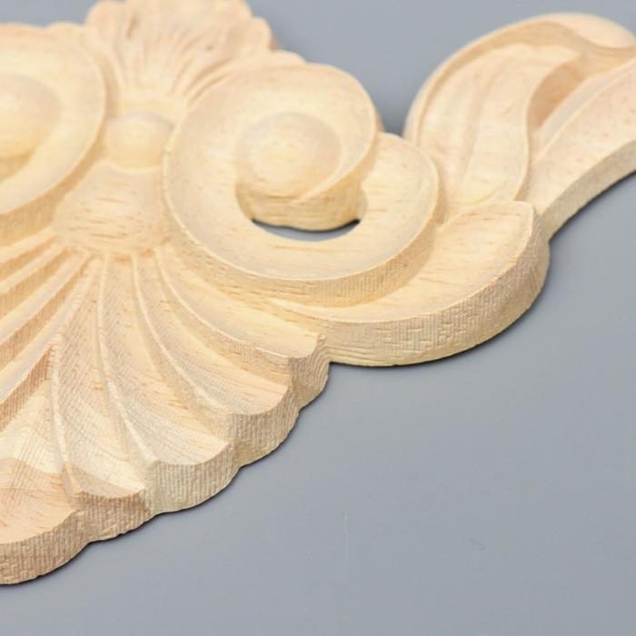 Заготовка для росписи дерево "Декоративный элемент - Уголок" JH19 15х15 см