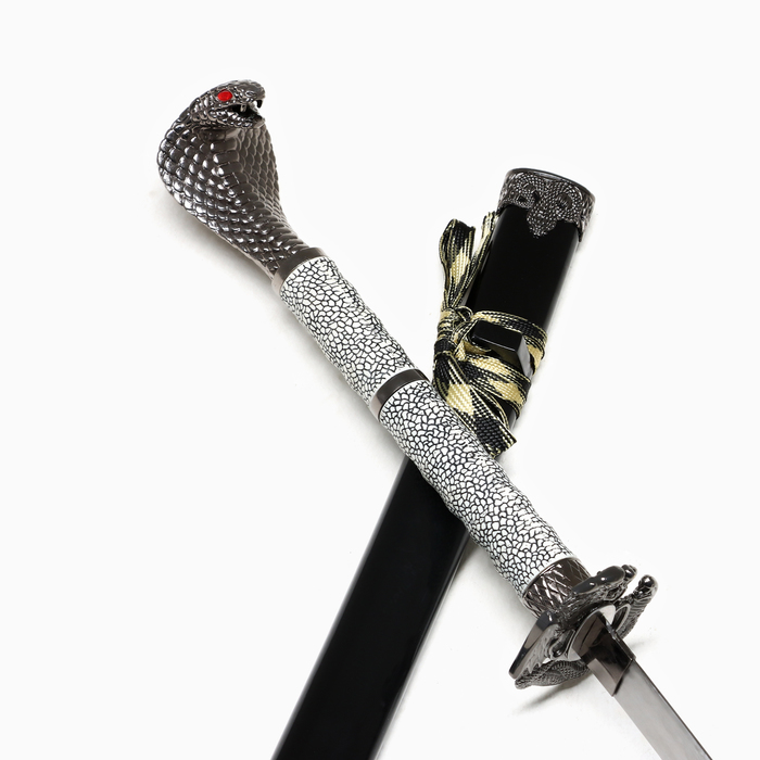 Макет оружия «Сувенирные катаны на подставке 3в1. Кобра», подарочный набор, 105 см, 85 см, 60 см