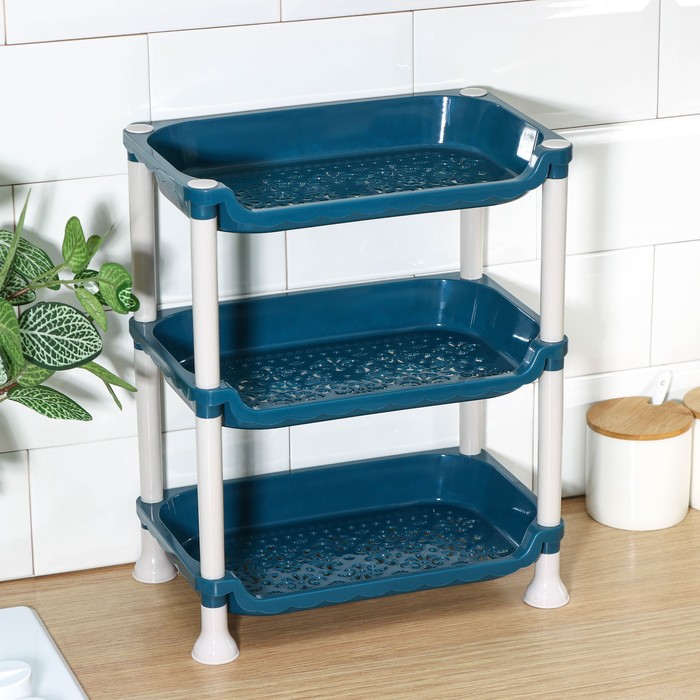 Этажёрка настольная 3 яруса «Пастель», МИКС