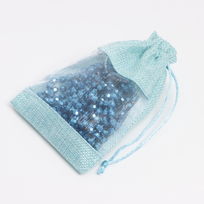 Льняной мешочек для хранения украшений, подарков, трав, 10×14 см, набор из 5 штук