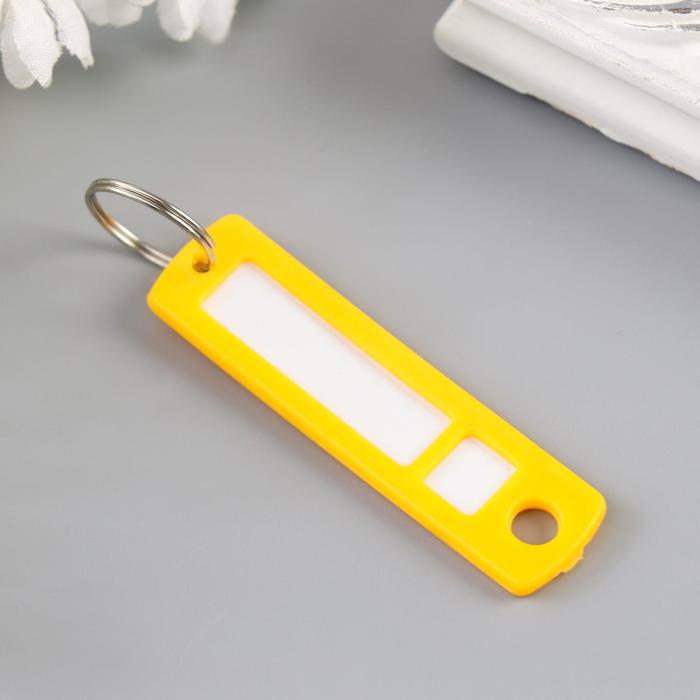 Бирка для ключей на кольце «Идентификатор. Мини», пластик, МИКС