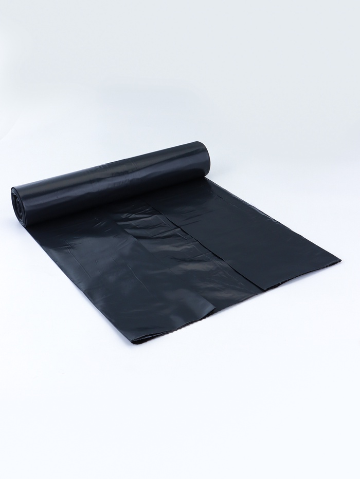 Мешки для мусора 100 л, 50 мкм, ПВД, в рулоне, 10 шт., чёрные