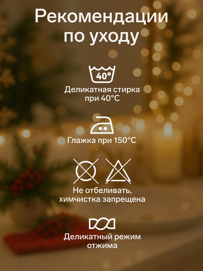 Махровые полотенца «Этель. Волшебного года», 30×30 см - 5 шт., хлопок 100%