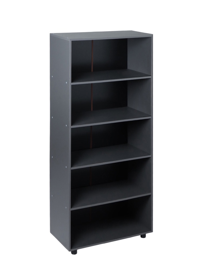 Шкаф открытый для документов «Клик Мебель. Герда», 800×404×1880 мм, цвет графит