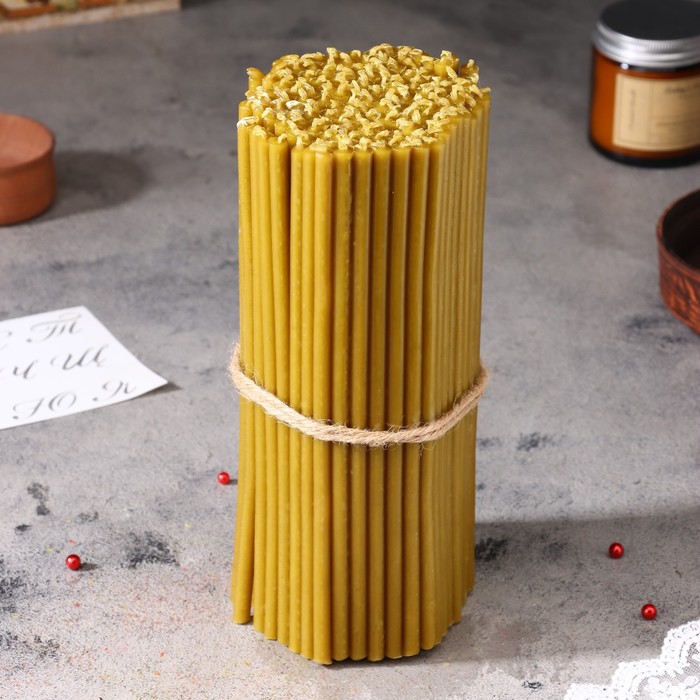 Свечи церковные №60, упаковка 1 кг, парафин и воск