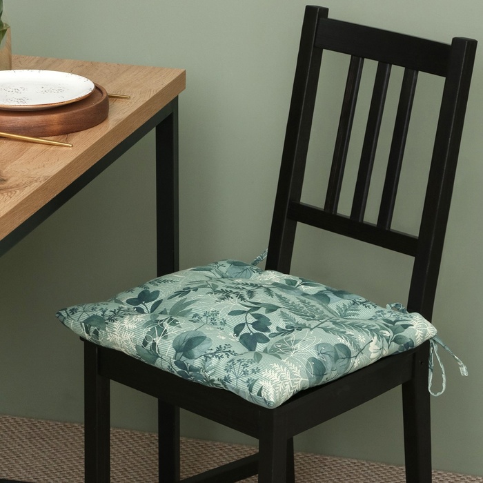 Сидушка Доляна «Лесная прохлада» 42×42 см, рогожка 158 г/м²