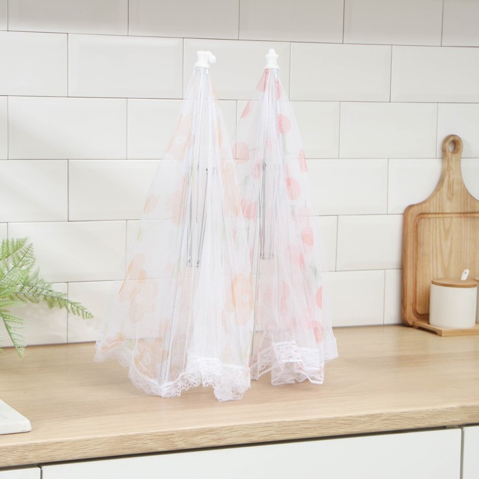 Сетка для продуктов защитная «Зонтик», 70×70 см, цвет МИКС