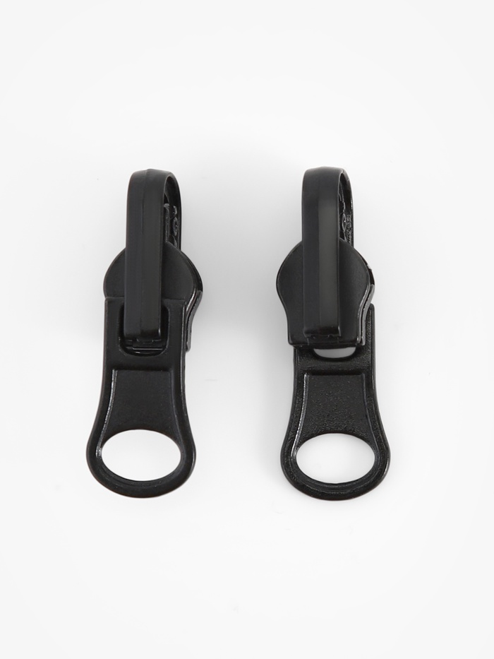 Бегунок автоматический для водонепроницаемой молнии «Спираль», реверсивный, №7, 10 шт., чёрный