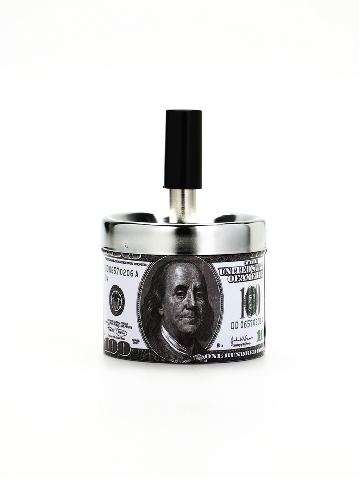 Пепельница бездымная «100 долларов», для сигарет и стиков, 6.7×9.5 см