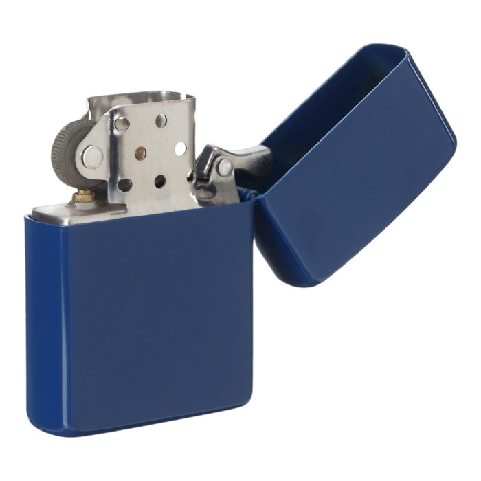 Зажигалка бензиновая «Классика», 5.5×3.5 см, синяя