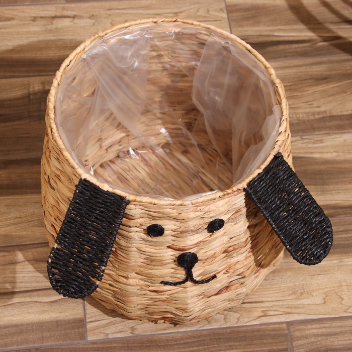 Корзина плетёная «Собачка», 32×32×37 см