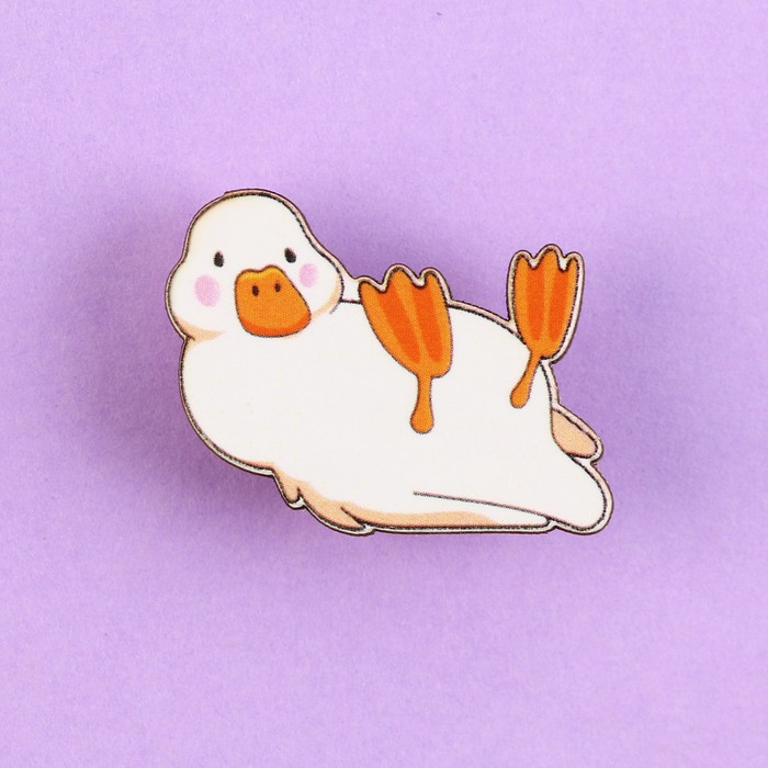 Значок деревянный «Кря», 3.3×2.3 см