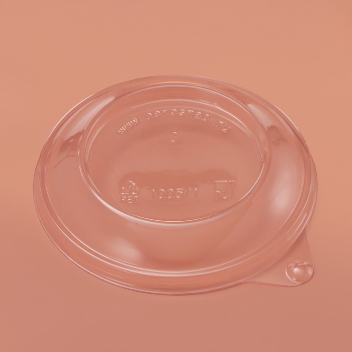 Крышка одноразовая к креманке «Кристалл», на 200 мл, d=10 см, прозрачная