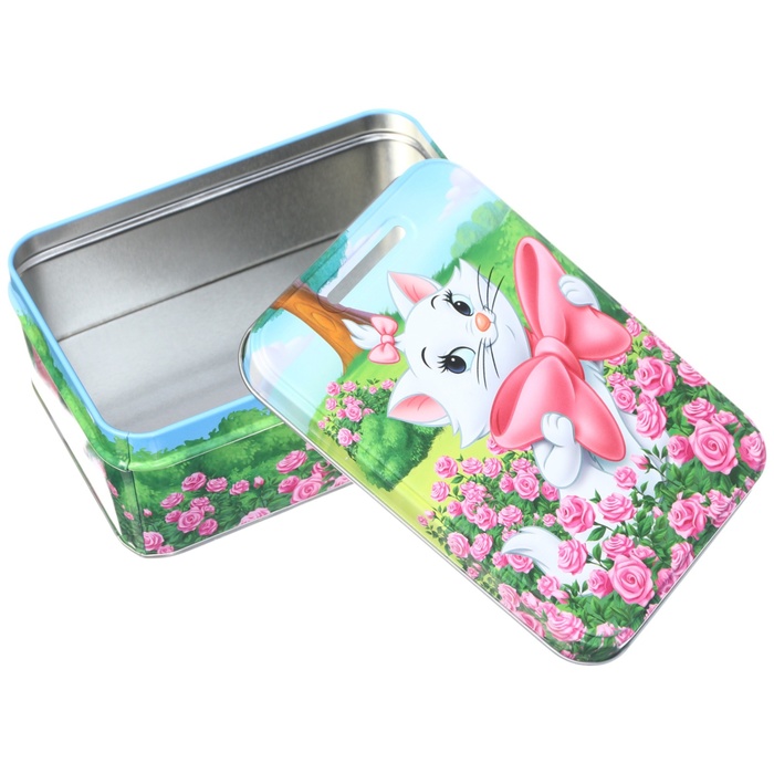 Копилка 14×10×5.8 см, металл, Коты Аристократы