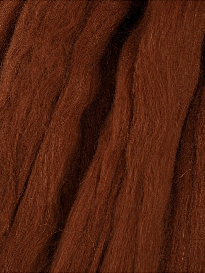 Шерсть для валяния 100 г, цвет т.золото 219