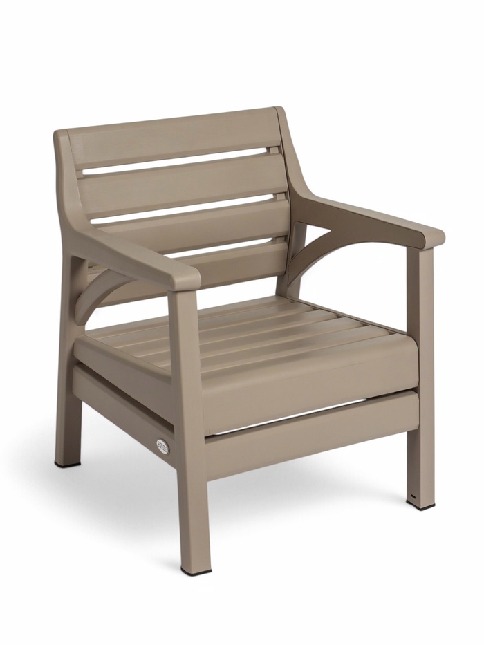 Набор садовой мебели «Евпатория»: 2 кресла, стол, трёхместный диван, бежевый