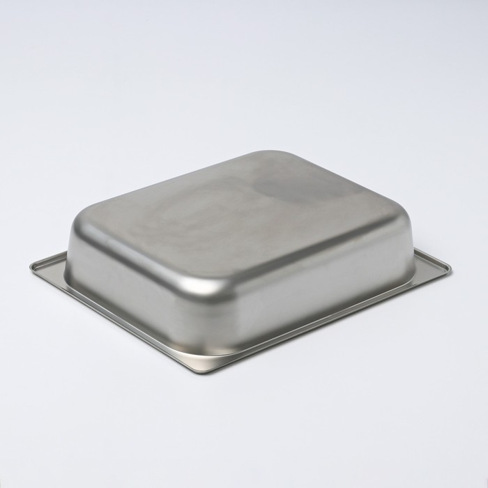 Гастроёмкость 1/2 Hanna Knövell, 65 мм, 32.5×26.5×6.5 см, толщина 0.6 мм, нержавеющая сталь