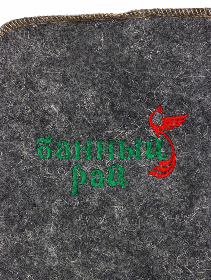 Коврик - лежак для бани и сауны «Банный рай», 180×60 см, полиэфир, серый, «Добропаровъ»