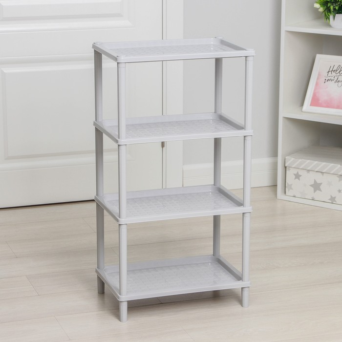 Этажерка напольная «Флавия», 4-х секционная, МИКС