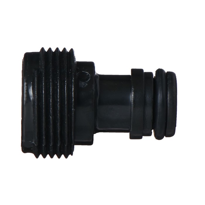 Штуцер, наружная резьба 3/4", быстросъёмное соединение, пластик, Greengo