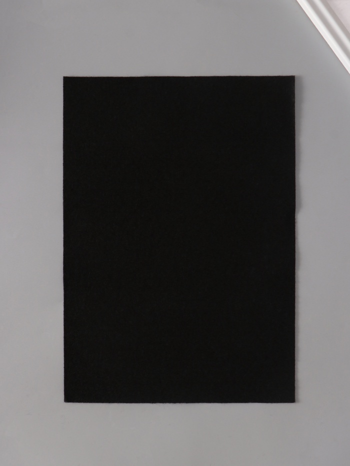 Фетр мягкий «Черный», 1 мм, (набор 10 листов), формат А4