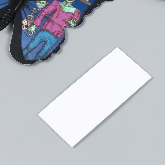 Набор магнитов на холодильник пластик «Бабочки. Хэллоуин», 12 шт. 10 см