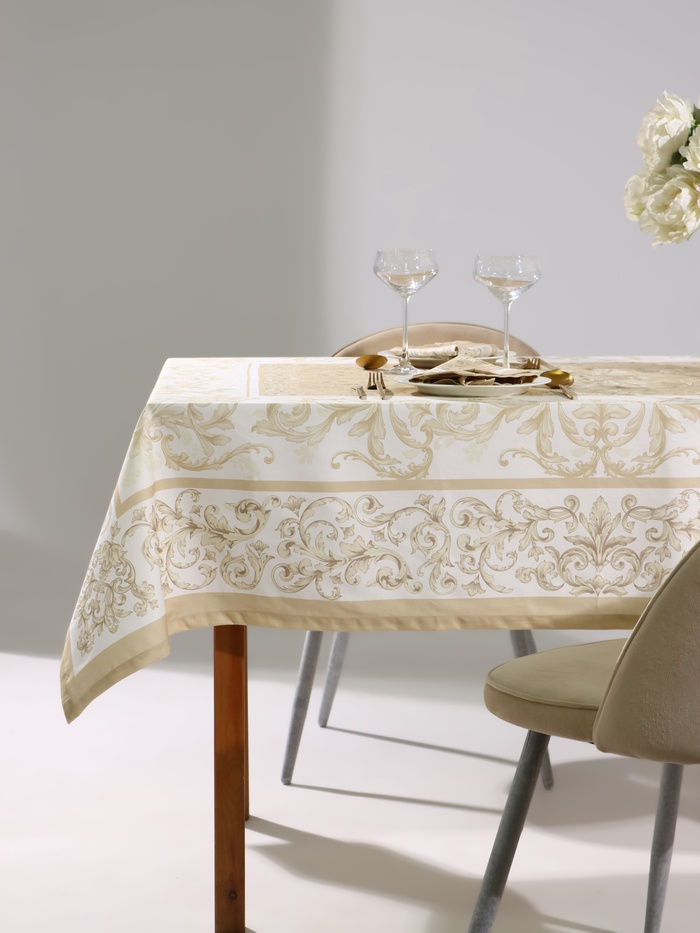 Кухонный набор «Этель. Классика»: скатерть 180×145 см, салфетки 40×40 см-8 шт., 100% хлопок