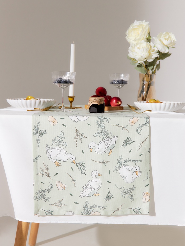 Дорожка на стол «Доляна» Divine day 40×146 см, рогожка 164 г/м², 100% хлопок