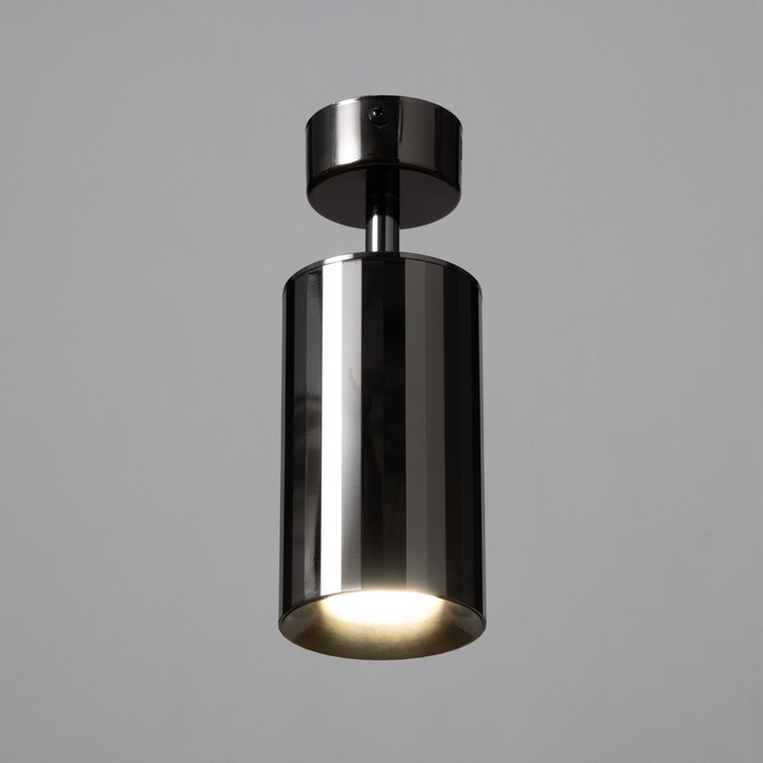 Спот «Алисер» GU10 черный хром 7.5×7.5×20 см