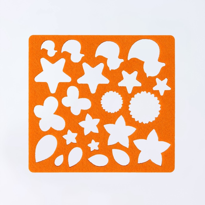 Валяние из шерсти. Набор трафаретов для валяния, 16×16 см, 7 шт.