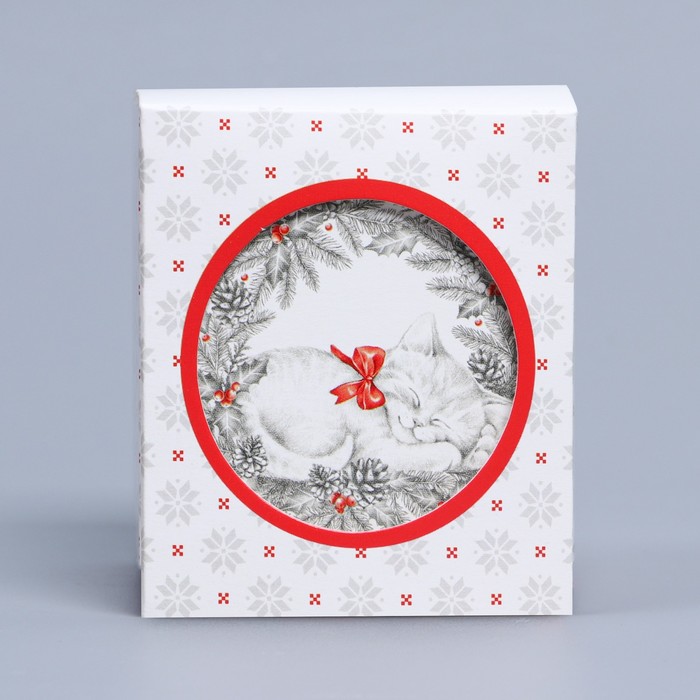 Бонбоньерка новогодняя «С Новым годом!», 6×7×6 см