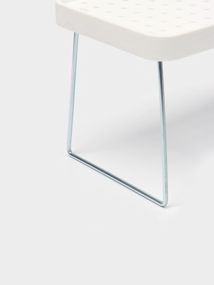 Складной столик - поднос «Макард», 29×14×2 см, белый, серый