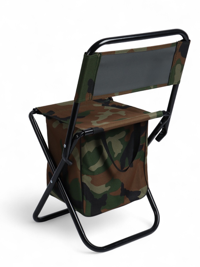 Стул туристический maclay, 35×28×58 см, до 90 кг, с сумкой, складной, со спинкой, хаки