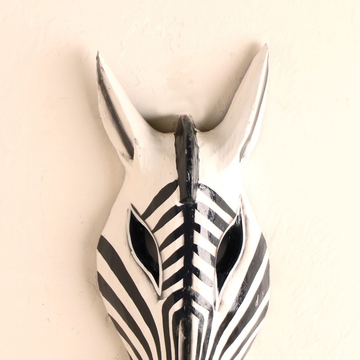 Маска «Зебра», 30×11×4.5 см, дерево