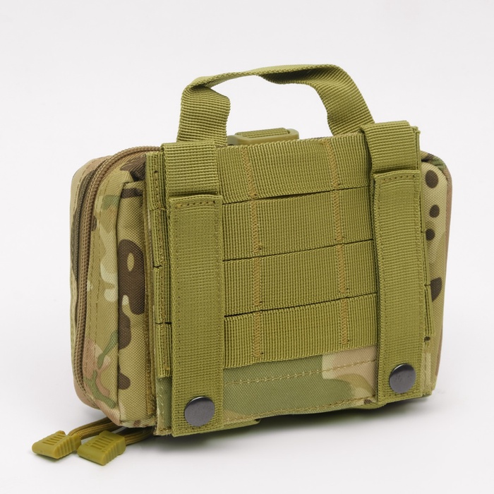 Аптечка тактическая-подсумок, отрывная, камуфляж мультикам, 18×13 см, бежевая