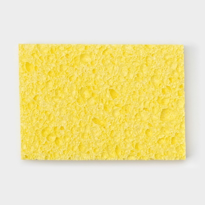 Губка для посуды целлюлозная Доляна, 10×1.5×7 см