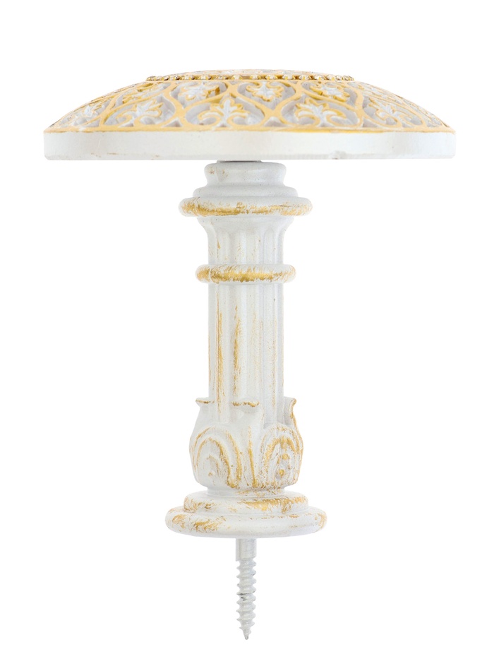 Держатель для штор CAPPIO KC211, d=9.6 мм, белый с золотом, 2 шт.